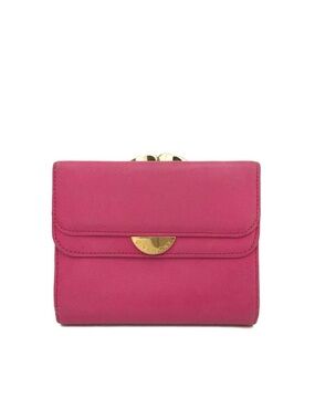 Authentic Pink GIVENCHY Leather Trifold Wallet